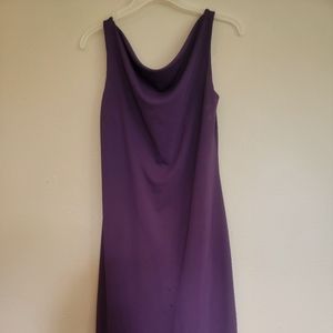 Express Eggplant dress midi